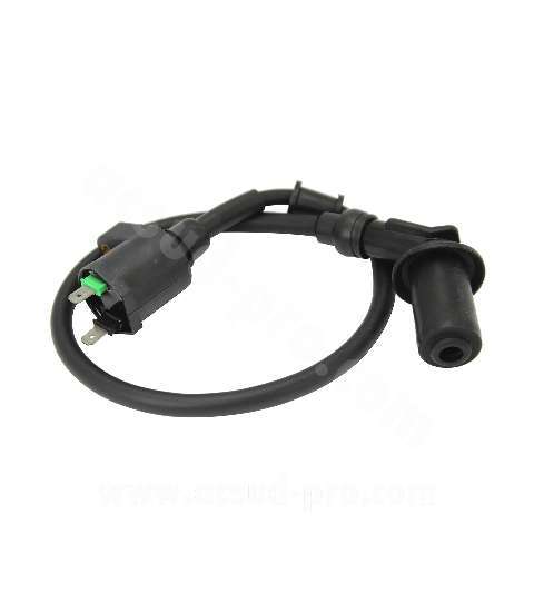 BOBINA DE ALTA TENSIÓN COMPLETA CON CABLE Y PIPETA PARA KYMCO AGILITY / PEOPLE / DINK 50/125/150 4T R: 9701919K