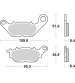 JUEGO PASTILLAS FRENO YAMAHA YBR 125 4T. SBS R: P858HF