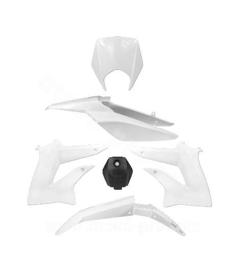 KIT PLASTICOS SENDA DRD XTREME (2010 A 2015 ) BLANCO (6 PIEZAS) TNT R: 350013