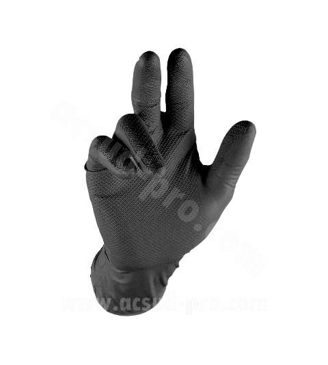 GUANTE DE TALLER NITRILO / GRIP NEGRO TALLA L (CAJA DE 50 PIEZAS) R: V305728B