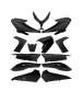 KIT PLASTICOS YAMAHA TMAX 500CC 2008-12 NEGRO BRILLO (13 PIEZAS) R: 369000M