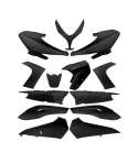 KIT PLASTICOS YAMAHA TMAX 500CC 2008-12 NEGRO BRILLO (13 PIEZAS) R: 369000M