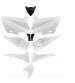 KIT DE PLASTICOS YAMAHA TMAX 530CC 2012- 14 BLANCO COMPETICIÓN (10 PIEZAS) R: 367306