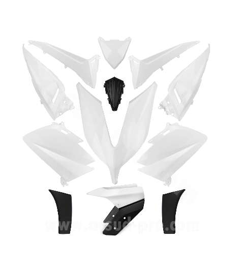 KIT DE PLÁSTICOS YAMAHA TMAX 530CC 2015- 16 COMPETICIÓN BLANCO (14 PIEZAS) R: 367311
