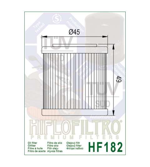 FILTRO ACEITE - HIFLOFILTRO - R: HF182