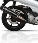 TUBO ESCAPE HONDA PS 125 / DYLAN 150 / SH SCOOPY 125 ( HOMOLOGADO ) BLACK CARBON YASUNI R: TUB651BC