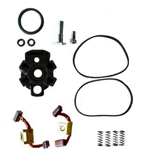 JUEGO PORTAESCOBILLAS 4 PZAS. CON SOPORTE DE PLÁSTICO Y MUELLE Y ARANDELA HONDA CBF 600 HORNET R: 04174200