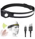 LINTERNA FRONTAL( TRABAJO / DEPORTE ) LED 230° RECARGABLE USB R: 540017J