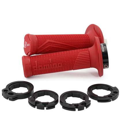 JUEGO PUÑOS DOMINO D100 OFF ROAD COLOR ROJO R: D10046C4200A9