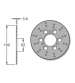 DISCO FRENO DELANTERO DERBI HUNTER / PADDOCK 50 C.C. - IGM - R: 2005-0317