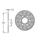 DISCO FRENO DELANTERO DERBI HUNTER / PADDOCK 50 C.C. - IGM - R: 2005-0317
