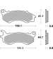 JUEGO PASTILLAS DE FRENO HONDA PCX 125 12/17 -SBS - R: P205HM