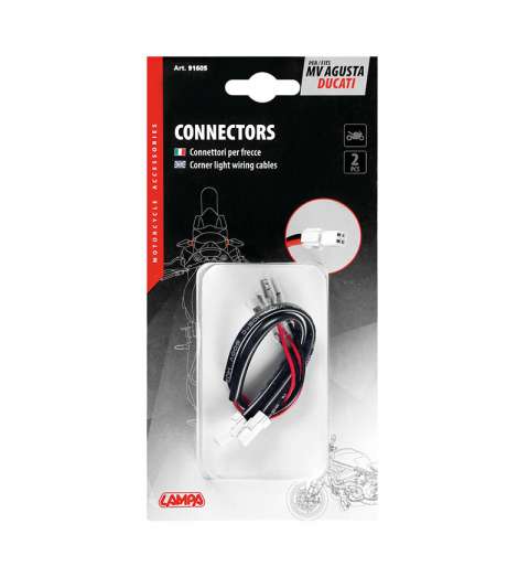 CONECTORES PARA INTERMITENTES, 2 UDS - COMPATIBLE PARA - MV AGUSTA / DUCATI (TYPE 1) R: 91605