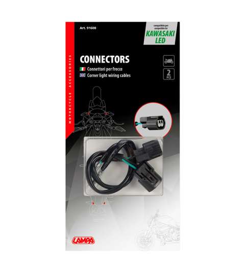 CONECTORES PARA INTERMITENTES, 2 UDS - COMPATIBLE PARA - KAWASAKI (LED) R: 91608
