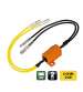 RESISTENCIAS PRECABLEADAS CON CONECTORES RÁPIDOS, 2 UDS. - 12V - 6 OHM - 25 W R: 90469