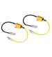 RESISTENCIAS PRECABLEADAS CON CONECTORES RÁPIDOS, 2 UDS. - 12V - 6 OHM - 25 W R: 90469