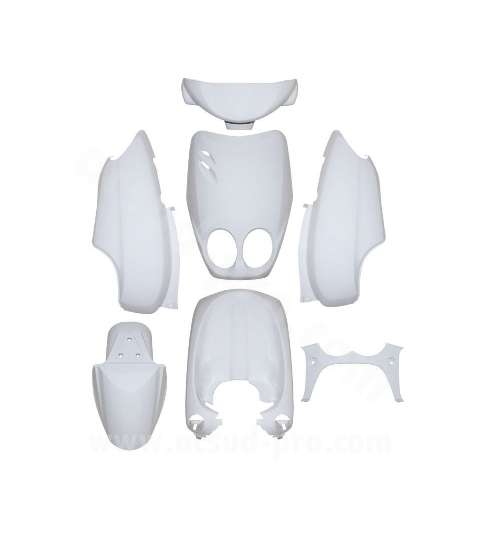 KIT CARENADOS OVETTO - NEOS 2002-2007 BLANCO BRILLO ( 7 PIEZAS ) TNT R: 366332