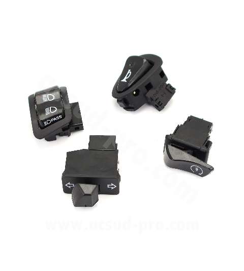 INTERRUPTOR DERECHO E IZQUIERDO MAXISCOOTER / KIT DE INTERRUPTOR ADAPT. HONDA SH 125 2013 R: 324000N