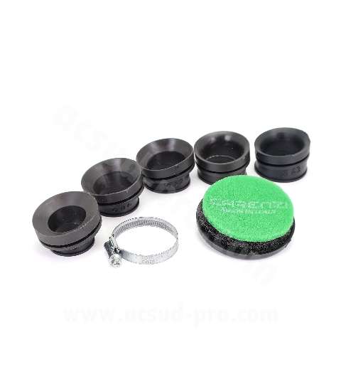 FILTRO DE AIRE CARENZI L 40 MM / Ø CONNEXION 28-32-36-39-43 MM. (MADE IN ITALY) R: 114220I
