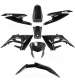 KIT 8 PIEZAS CARENADO DERBI 50 SENDA XTREME 2018 / GILERA 50 RCR 2018 / SMT 2018 NEGRO R: 350008
