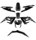 KIT 8 PIEZAS CARENADO DERBI 50 SENDA XTREME 2018 / GILERA 50 RCR 2018 / SMT 2018 NEGRO R: 350008