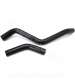 KIT MANGUERAS DE RADIADOR DE SILICONA PERFORMANCE DERBI EURO 3 / EUOR 4 (MOTOR PIAGGIO) NEGRO R: 093800