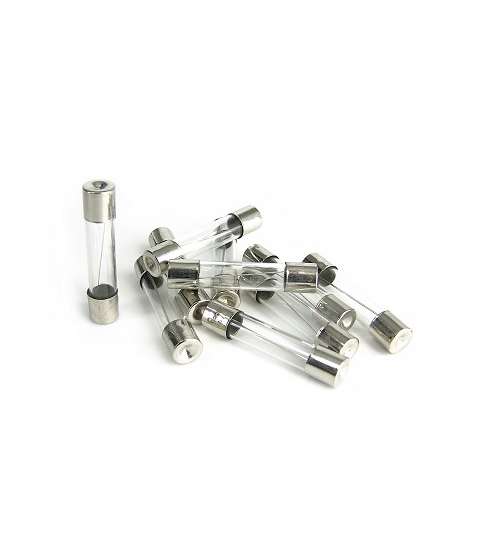 KIT 10 FUSIBLES 6 X 30 8 AMPERIOS CRISTAL R: 500066