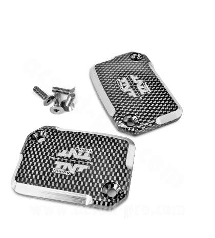 JUEGO TAPAS DEPOSITO LIQUIDO FRENOS AEROX SIMIL CARBONO R: 280011
