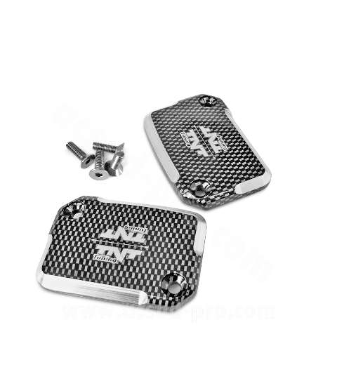 JUEGO TAPAS DEPOSITO LIQUIDO FRENOS AEROX SIMIL CARBONO R: 280011