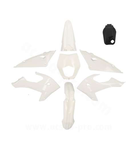 KIT PLASTICOS RIEJU 50 MRT 2022 / MRT ENDURO 2022 / MRT PRO 2022 / MRT SM 2022 ( 8 PIECES ) BLANCO R: 356002