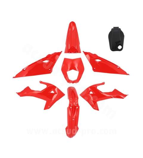 KIT PLASTICOS RIEJU 50 MRT 2022 / MRT ENDURO 2022 / MRT PRO 2022 / MRT SM 2022 ( 8 PIEZAS ) ROJO R: 356003
