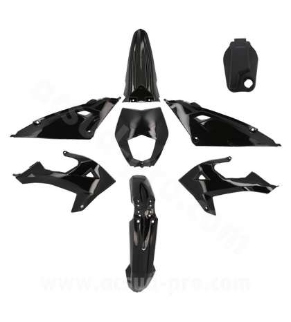 KIT PLASTICOS RIEJU 50 MRT 2022 / MRT ENDURO 2022 / MRT PRO 2022 / MRT SM 2022 ( 8 PIEZAS ) NEGRO R: 356003