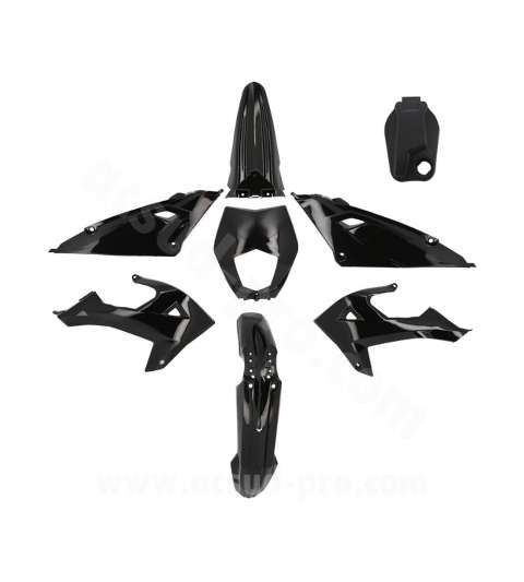 KIT PLASTICOS RIEJU 50 MRT 2022 / MRT ENDURO 2022 / MRT PRO 2022 / MRT SM 2022 ( 8 PIEZAS ) NEGRO R: 356003