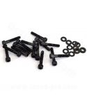 KIT TORNILLERIA CARTER PIAGGIO TYPHOON / NRG / VESPA LX - NEGROS - R: 171020A