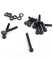 KIT TORNILLERIA CARTER APRILIA SR / YAMAHA NEOS / STUNT / SLIDER 50 CC. - NEGRO - R: 171000A