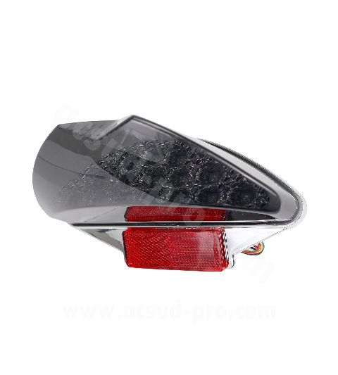 PILOTO TRASERO ( HOMOLOGADO ) TNT TWICE LEDS MBK 50 NITRO / YAMAHA 50 AEROX SMOKED R: 204318D