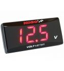 RELOJ VOLTÍMETRO KOSO ROJO BA024R00 R: 49278