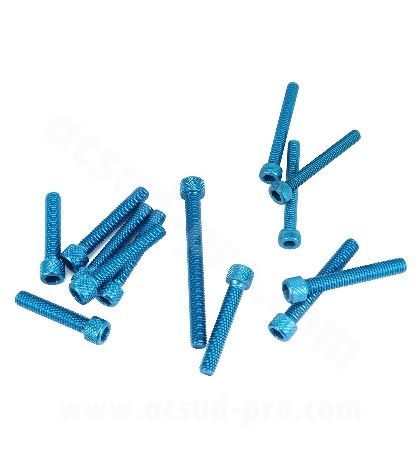 KIT TORNILLERIA AZUL CARTER DERBI EURO 3 /4 ( 13 PIEZAS ) R: 171007A