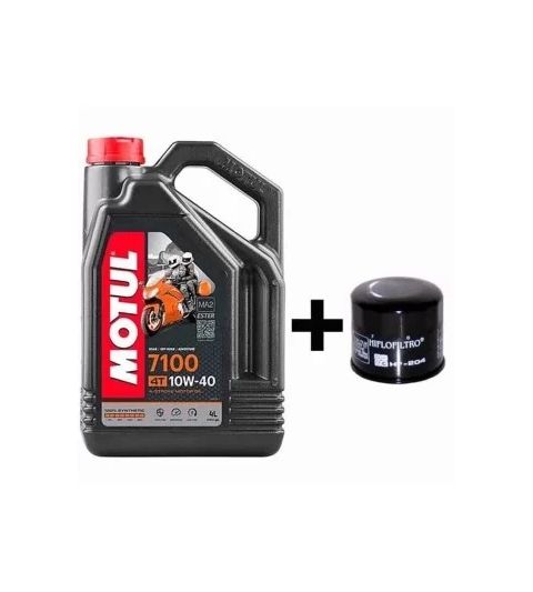PROMO MOTUL 7100 4L + FILTRO DE ACEITE HF204 HIFLOFILTRO R: 1040204