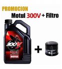 MOTUL 300V 10W40 + FILTRO ACEITE HF204 HIFLOFILTRO R: 300204