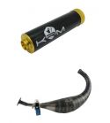 ESCAPE DERBI E2, E3, E4, KRM PRO RIDE 100 / 115 C.C NEGRO-ORO R: E11OR