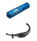 ESCAPE DERBI E2, E3, E4, KRM PRO RIDE 100 / 115 C.C SILENCIADOR AZUL R: E11NZ