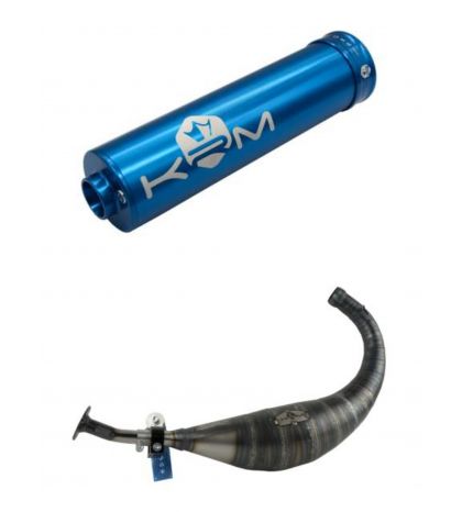 ESCAPE DERBI E2, E3, E4, KRM PRO RIDE 100 / 115 C.C SILENCIADOR AZUL R: E11NZ