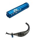 ESCAPE MINARELLI AM 6 KRM PRO RIDE 100 / 115 C.C SILENCIADOR AZUL R: E12AZA