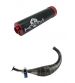 ESCAPE MINARELLI AM 6 KRM PRO RIDE 100 / 115 C.C SILENCIADOR NEGRO-ROJO R: E12NR