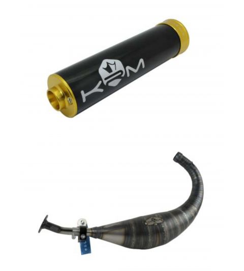 ESCAPE MINARELLI AM 6 KRM PRO RIDE 100 / 115 C.C SILENCIADOR NEGRO-ORO R: E12OR