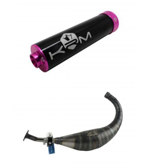 ESCAPE MINARELLI AM 6 KRM PRO RIDE 100 / 115 C.C SILENCIADOR NEGRO-LILA R: E12LI