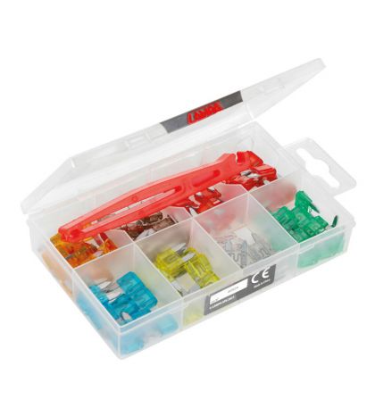 JUEGO DE 80 MICRO FUSIBLES LAMINARES SURTIDOS, 12/32V R: 70071