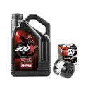 MOTUL 300V 10W 40 4T 4 LITROS + FILTRO ACEITE K&N 204 R: MK1040