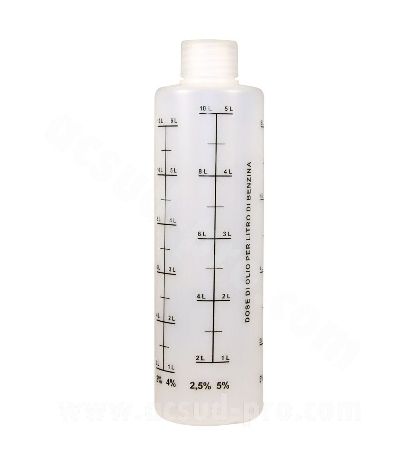 DISPENSADOR DE ACEITE DE 2 TIEMPOS CARENZI CON TAPÓN GRADUADO DE 250ML 2%, 2.5%, 3%, 4%, 5%, 6% R: 540504
